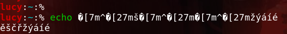 zsh broken accents
